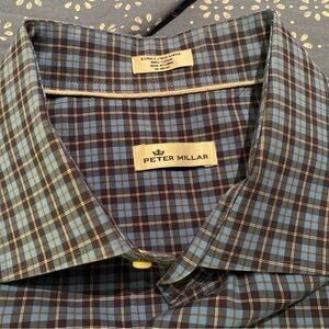 Peter Millar Tattersall Button Down Shirt Men’s XXL